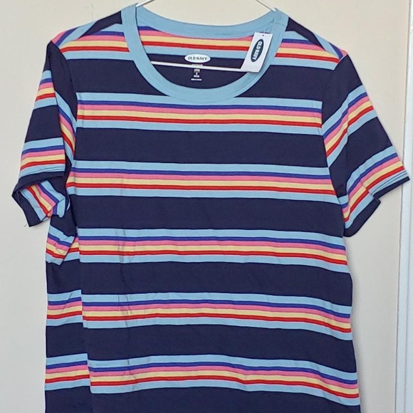 Multi-Color Stripe Softest Tee - Picture 2 of 2